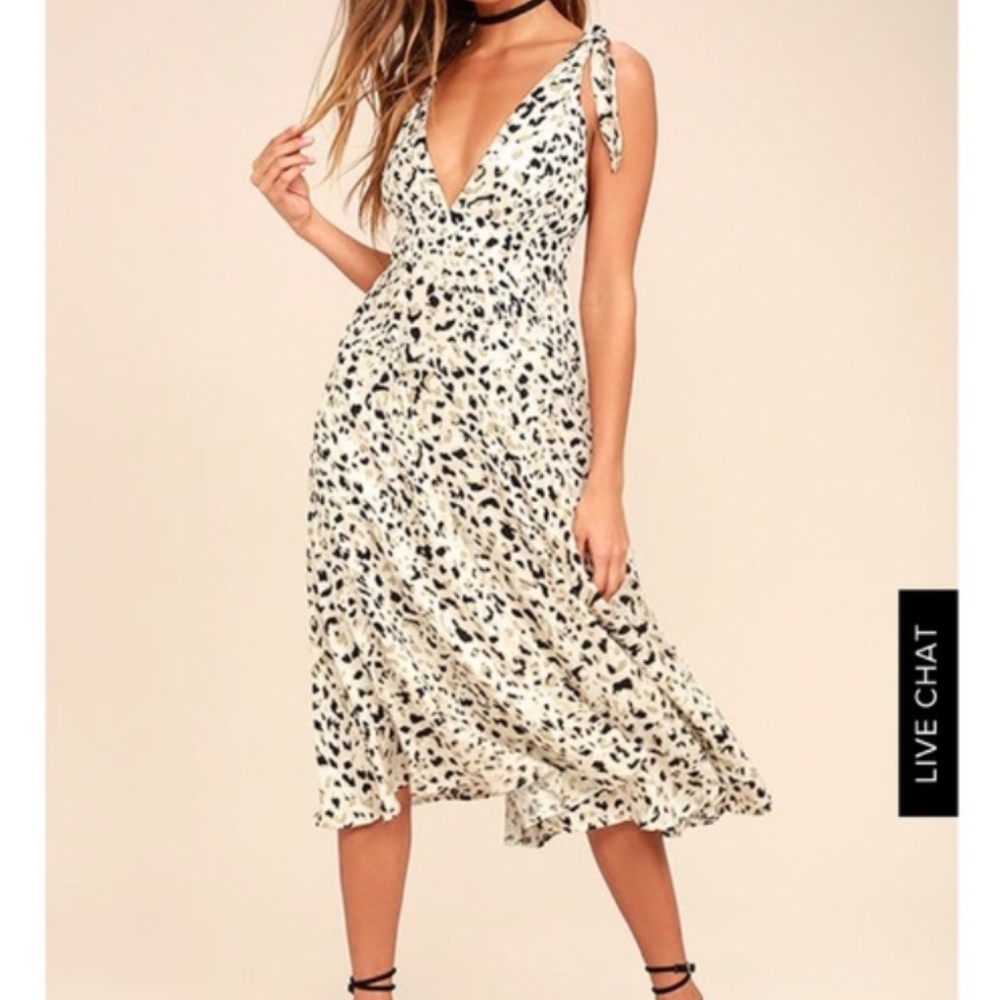 Princess Polly Midi Cheetah Dress